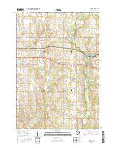 Lombard Wisconsin Current topographic map, 1:24000 scale, 7.5 X 7.5 Minute, Year 2015