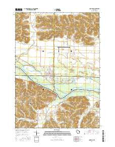 Lone Rock Wisconsin Current topographic map, 1:24000 scale, 7.5 X 7.5 Minute, Year 2016