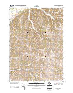Long Hollow Wisconsin Historical topographic map, 1:24000 scale, 7.5 X 7.5 Minute, Year 2013
