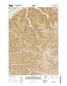 Long Hollow Wisconsin Current topographic map, 1:24000 scale, 7.5 X 7.5 Minute, Year 2016