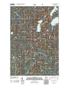 Long Lake Wisconsin Historical topographic map, 1:24000 scale, 7.5 X 7.5 Minute, Year 2011