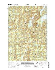 Long Lake Wisconsin Current topographic map, 1:24000 scale, 7.5 X 7.5 Minute, Year 2015