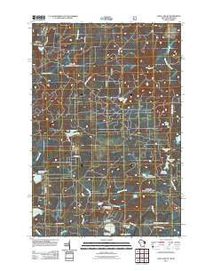 Long Lake NE Wisconsin Historical topographic map, 1:24000 scale, 7.5 X 7.5 Minute, Year 2011