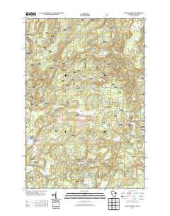 Long Lake NE Wisconsin Historical topographic map, 1:24000 scale, 7.5 X 7.5 Minute, Year 2013