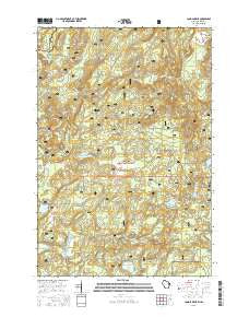 Long Lake NE Wisconsin Current topographic map, 1:24000 scale, 7.5 X 7.5 Minute, Year 2015