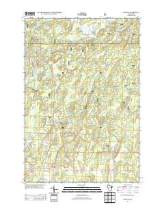 Loretta Wisconsin Historical topographic map, 1:24000 scale, 7.5 X 7.5 Minute, Year 2013