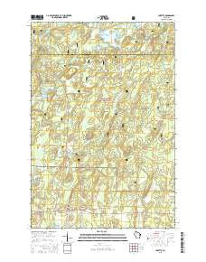 Loretta Wisconsin Current topographic map, 1:24000 scale, 7.5 X 7.5 Minute, Year 2015