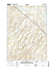 Lost Lake Wisconsin Current topographic map, 1:24000 scale, 7.5 X 7.5 Minute, Year 2015