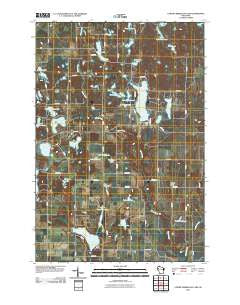 Lower Vermillion Lake Wisconsin Historical topographic map, 1:24000 scale, 7.5 X 7.5 Minute, Year 2010