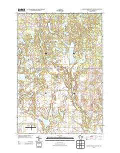 Lower Vermillion Lake Wisconsin Historical topographic map, 1:24000 scale, 7.5 X 7.5 Minute, Year 2013