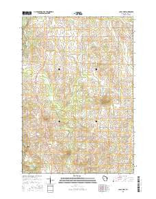 Loyal West Wisconsin Current topographic map, 1:24000 scale, 7.5 X 7.5 Minute, Year 2015