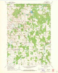 Lublin Wisconsin Historical topographic map, 1:24000 scale, 7.5 X 7.5 Minute, Year 1969