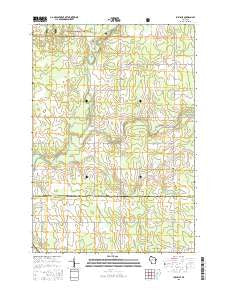Lublin SE Wisconsin Current topographic map, 1:24000 scale, 7.5 X 7.5 Minute, Year 2015