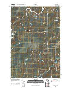 Lugerville Wisconsin Historical topographic map, 1:24000 scale, 7.5 X 7.5 Minute, Year 2010