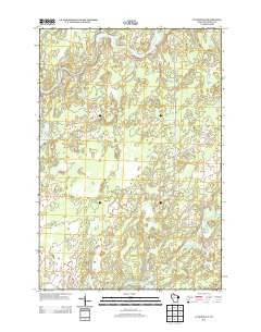 Lugerville Wisconsin Historical topographic map, 1:24000 scale, 7.5 X 7.5 Minute, Year 2013