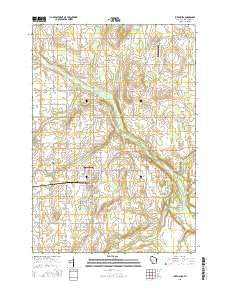 Luxemburg Wisconsin Current topographic map, 1:24000 scale, 7.5 X 7.5 Minute, Year 2015