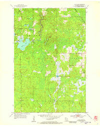 Lyman Lake Wisconsin Historical topographic map, 1:24000 scale, 7.5 X 7.5 Minute, Year 1954