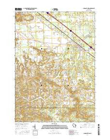 Lyndon Station Wisconsin Current topographic map, 1:24000 scale, 7.5 X 7.5 Minute, Year 2016