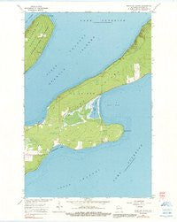 Madeline Island Wisconsin Historical topographic map, 1:24000 scale, 7.5 X 7.5 Minute, Year 1964