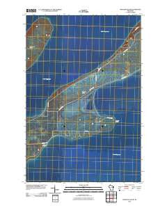 Madeline Island Wisconsin Historical topographic map, 1:24000 scale, 7.5 X 7.5 Minute, Year 2010