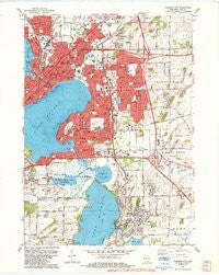 Madison East Wisconsin Historical topographic map, 1:24000 scale, 7.5 X 7.5 Minute, Year 1983
