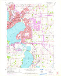 Madison East Wisconsin Historical topographic map, 1:24000 scale, 7.5 X 7.5 Minute, Year 1959