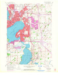 Madison East Wisconsin Historical topographic map, 1:24000 scale, 7.5 X 7.5 Minute, Year 1959