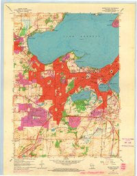 Madison West Wisconsin Historical topographic map, 1:24000 scale, 7.5 X 7.5 Minute, Year 1959