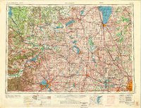 Madison Wisconsin Historical topographic map, 1:250000 scale, 1 X 2 Degree, Year 1957