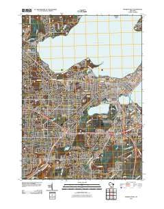 Madison West Wisconsin Historical topographic map, 1:24000 scale, 7.5 X 7.5 Minute, Year 2010