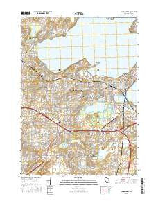 Madison West Wisconsin Current topographic map, 1:24000 scale, 7.5 X 7.5 Minute, Year 2016