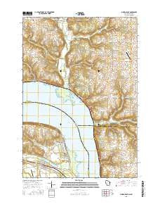 Maiden Rock Wisconsin Current topographic map, 1:24000 scale, 7.5 X 7.5 Minute, Year 2015