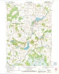 Manawa Wisconsin Historical topographic map, 1:24000 scale, 7.5 X 7.5 Minute, Year 1969