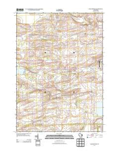Manchester Wisconsin Historical topographic map, 1:24000 scale, 7.5 X 7.5 Minute, Year 2013