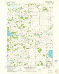 Manchester Wisconsin Historical topographic map, 1:24000 scale, 7.5 X 7.5 Minute, Year 1980