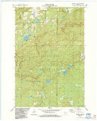 Marengo Lake Wisconsin Historical topographic map, 1:24000 scale, 7.5 X 7.5 Minute, Year 1984
