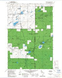 Marengo SW Wisconsin Historical topographic map, 1:24000 scale, 7.5 X 7.5 Minute, Year 1967