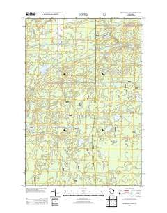 Marengo Lake Wisconsin Historical topographic map, 1:24000 scale, 7.5 X 7.5 Minute, Year 2013