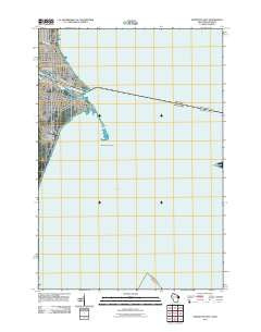 Marinette East Wisconsin Historical topographic map, 1:24000 scale, 7.5 X 7.5 Minute, Year 2011