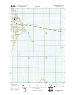 Marinette East Wisconsin Historical topographic map, 1:24000 scale, 7.5 X 7.5 Minute, Year 2013