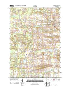 Marion Wisconsin Historical topographic map, 1:24000 scale, 7.5 X 7.5 Minute, Year 2013