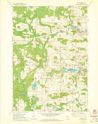 Marion Wisconsin Historical topographic map, 1:24000 scale, 7.5 X 7.5 Minute, Year 1970