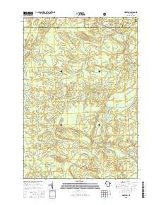 Markton Wisconsin Current topographic map, 1:24000 scale, 7.5 X 7.5 Minute, Year 2015