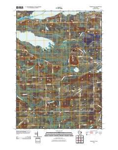 Marquette Wisconsin Historical topographic map, 1:24000 scale, 7.5 X 7.5 Minute, Year 2010