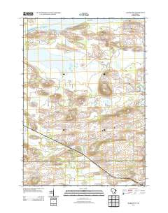 Marquette Wisconsin Historical topographic map, 1:24000 scale, 7.5 X 7.5 Minute, Year 2013