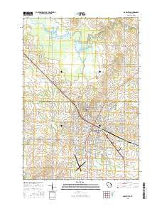 Marshfield Wisconsin Current topographic map, 1:24000 scale, 7.5 X 7.5 Minute, Year 2015