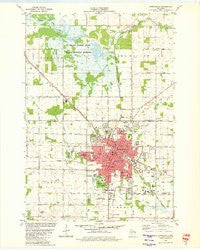 Marshfield Wisconsin Historical topographic map, 1:24000 scale, 7.5 X 7.5 Minute, Year 1979