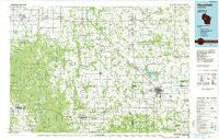Marshfield Wisconsin Historical topographic map, 1:100000 scale, 30 X 60 Minute, Year 1984