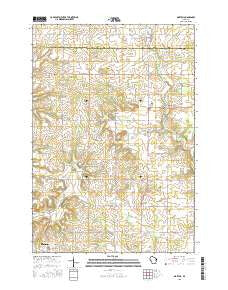 Martell Wisconsin Current topographic map, 1:24000 scale, 7.5 X 7.5 Minute, Year 2015