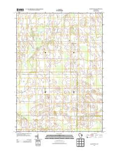 Marytown Wisconsin Historical topographic map, 1:24000 scale, 7.5 X 7.5 Minute, Year 2013